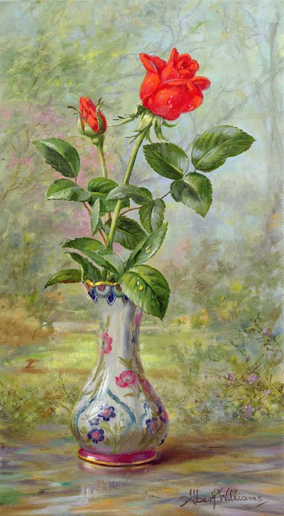 The Crimson Rose, a Messenger of Love by Albert Williams